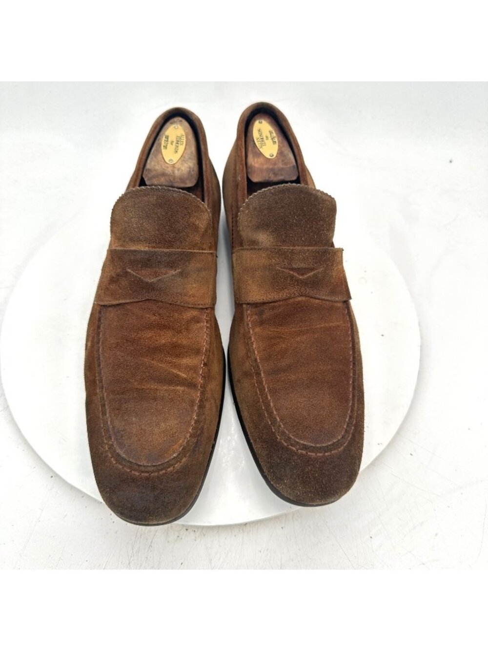 To Boot New York Adam Derreck Men 10 Brown Suede Penny Loafer Shoes
